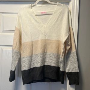 Small, Pink Lily sweater.